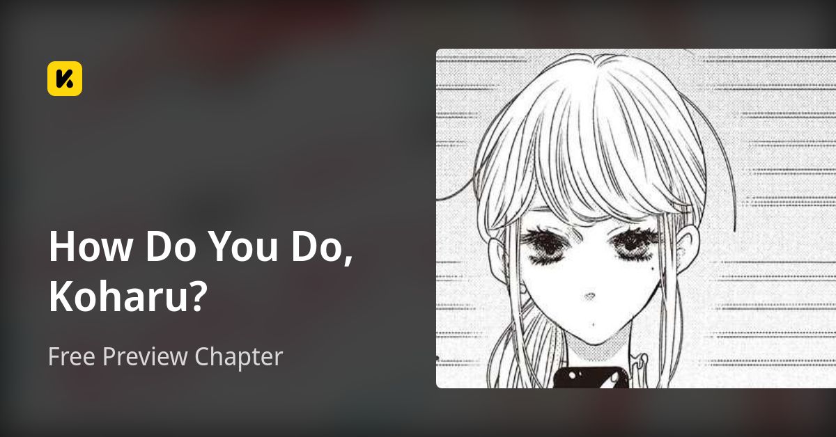 How Do You Do, Koharu? | Read Free Preview Chapter 封面