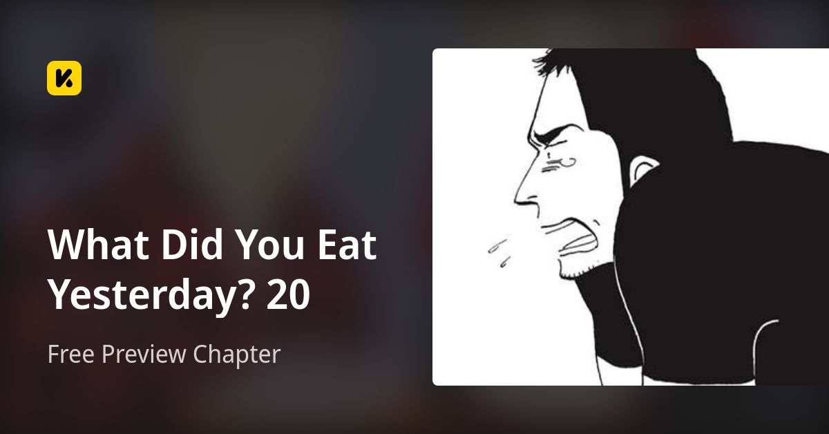 What Did You Eat Yesterday? 20 | Read Free Preview Chapter 封面